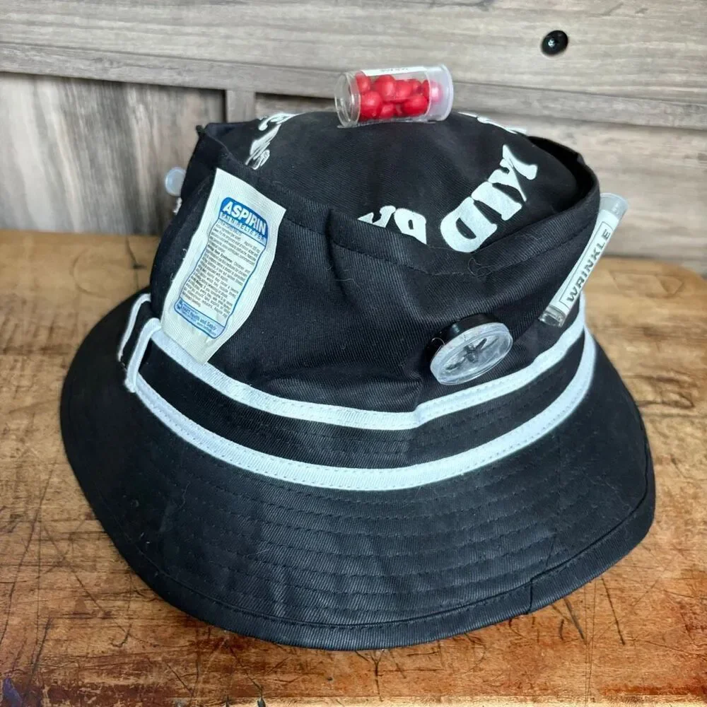 Over the Hill 40's 50's Old Timers Old Age Survival Kit Bucket Hat Preworn
